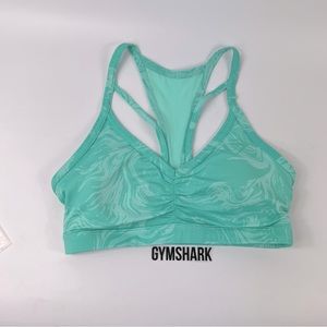 Gymshark Mint Marble Racerback Sports Bra